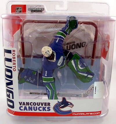 McFarlane Toys NHL Sports Picks Series 15 Action Figure: Roberto Luongo 2 (Vancouver Canucks) Retro Blue Jersey VARIANT