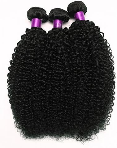 Beauty Human Hair 3 Bundles 12"14"16"Mixed Length Brazilian Curly Virgin Hair 300g Total Natural Black Brazilian Virgin Human Hair Extension