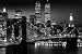 Posters: New York Poster - Manhattan By Night (36 x 24 inches)