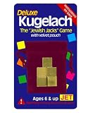 Deluxe Jet Kugelach the Jewish Jacks Game with Velvet Pouch for Ages 6 and Up