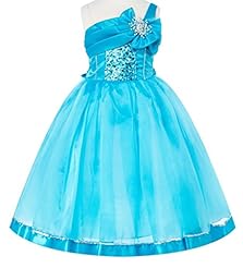 Tea Length Organza/Satin One Shoulder Pageant Dress 