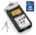 ZOOM Audio H4n Handy Recorder and MP3 Player + Transcend 16GB SD Card + Mini Tripod + Unique Squared Vinyl Stckers