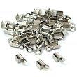 40 Cord Ends Leather Bead Necklace Connector Clasps