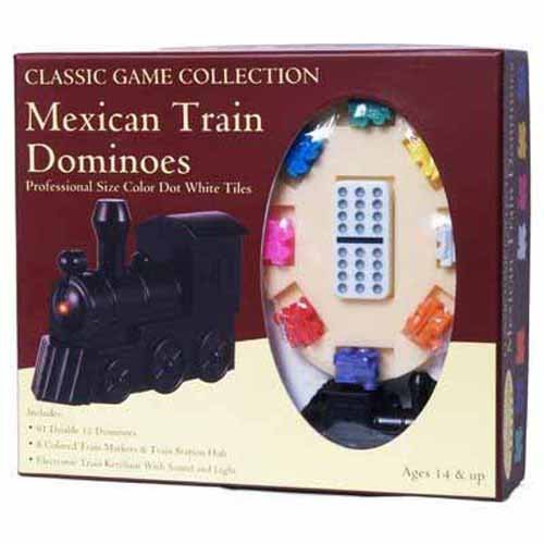 Mexican Train Dominoes With Train Markers And Hub EvanHardyEvaW