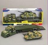 DELUXE MILITARY ARMY TRUCK and TOY TANK TRANSPORTER PLAYSET