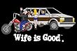 WIFE IS GOOD SHIRTS - WIFE IS GOOD BIKER T-SHIRTS - OFFICIAL WIFE IS GOOD T-SHIRTS - GREAT PRICE! - BACK PRINT