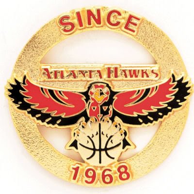 ATLANTA HAWKS OFFICIAL LOGO LAPEL PIN