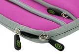 Gateway EC1805u 11.6-Inch Laptop Netbook Sleeve Case - (Inivisible Zipper Tri-Pocket Magenta)