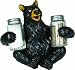 River's Edge Adorable Hand Painted Poly Resin Black Bear Salt & Pepper Shaker Set
