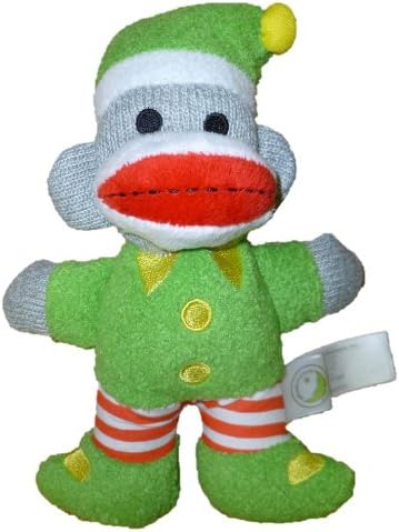 7" Plush Christmas Sock Monkey