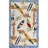 Sonesta Ivory Surfboards Novelty Rug Size: 27 x 45
