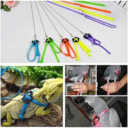 Parrot Adjustable Soft Bird Anti-bite Harness Leash For Small Pet