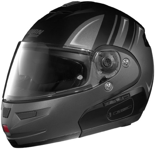 Nolan N103 Motorrad Modular N-Com Helmet - Medium/Flat Black/Silver