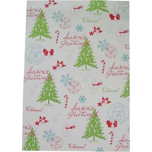 Cavallini Holiday Decoupage or Gift Wrap Paper, 3 sheets set