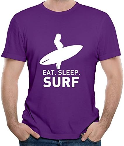 Men's Eat Sleep Surf Popular Items Young Short Sleeve T-shirt