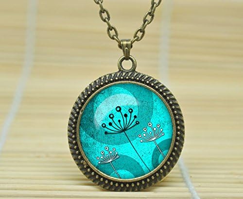 Fashion Jewelry Dandelion Pendant Dandelion Necklace Dandelion Jewelry Make A Wish Jewelry Glass Cabochon Necklace A1369