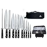 Saber F-11 Working Chef Knives with Chefs Knife Bag by 