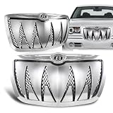 2005 - 2010 Chrysler 300 300C Chrome Shark Tooth Hood Bumper Grille w  Iced Out B... by RS Type