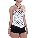 Muka Black Polka Dot Burlesque Corset Bustier Lingerie Top Halloween Costume