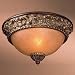 Minka Belcaro Walnut Champagne Glass Flush Mount