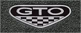 Black Carpet Two Front Mats 1968-1972 Pontiac GTO Custom-made Logo Floor Mats