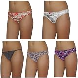 5 PACK: Ladies La Senza Sexy Stretch Hipster Brief Thong Panties Underwear / Knickers - Multicolor