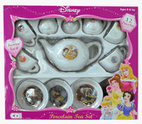 Disney Princess Porcelain Tea Set - 12 Pieces