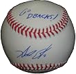 Arizona Diamondbacks Adam Eaton Autographed ROLB Baseball with "Go DBacks" Inscription, Proof Photo