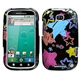 Chalkboard Star Black Phone Protector Cover for MOTOROLA MB520 (Bravo)