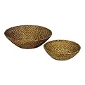 Hapao Weave 2-pc. Rattan Bowl Set