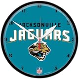 Jacksonville Jaguars Nfl Round Wall Clock