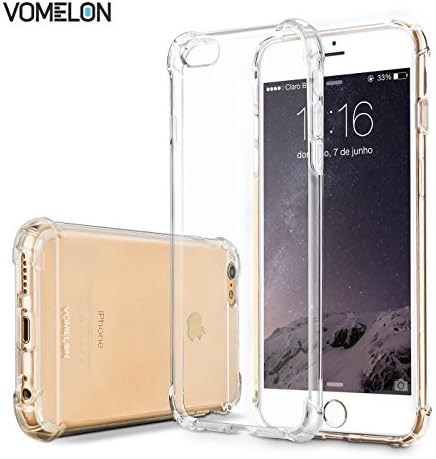 iPhone 6/6S Case, Slim Crystal Clear Bumper Cover Durable Shockproof Skin for Apple iPhone 6 6S by V0MEL0N