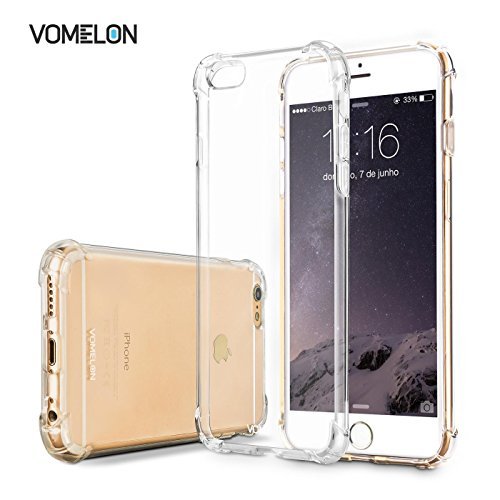 iPhone 6/6S Case, Slim Crystal Clear Bumper Cover Durable Shockproof Skin for Apple iPhone 6 6S by V0MEL0N