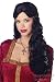 Ladies Black Renaissance Period Costume Wig