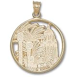 Stanford University Hoover Tower Pendant (Gold Plated)