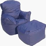 Review The Bean Bag Boys  / Navy Bean Bag Chair and Ottoman