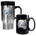 Orlando Magic NBA Stainless Steel Travel Mug & Black Ceramic Mug Set - Primary Logo by Great American Products