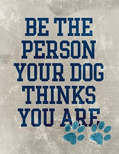 Nagoul Abstract Canvas - Be the Person your Dog thinks you are - Wall Art Paintings on Canvas for Wall Decoration Modern Painting Wall Decor 12" x 16"