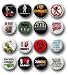 Set of 16 (1.25 Inch) Funny Zombie Pinback Buttons/Pins/Badges Set of 16 (1.25 Inch) Funny Zombie Pinback Buttons/Pins/Badges