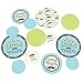 Big Dot of Happiness - Dashing Little Man Mustache Party - Baby Shower or Birthday Party Giant Circle Confetti - Party Decorations - Large Confetti 27 Count