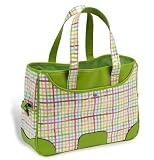 Picnic at Ascot Beach Day Large Beach Tote, Rainbow Plaid