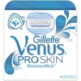 Gillette Venus ProSkin MoistureRich Womens Razor Refill Cartridge, 4-Count