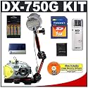 Sea & Sea DX-750G Underwater Digital Camera SPORT Kit with DX-750G 5.19MP Digital Camera with 3x Optical Zoom + Underwater Housing + Camera Pouch Case + YS-27 Flash + Sea Arm Bracket + Transcend 1GB SecureDigital Card + High Speed USB SecureDigital Card Reader + Set of 4 - 2700mAh NiMH Rechargeable AA Batteries with AC/DC Rapid Charger + Digital Image Recovery Software + Memory Card Storage Wallet + Microfiber Cleaning Cloth
