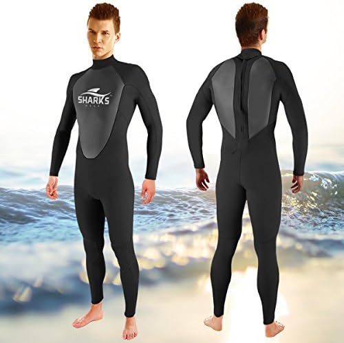 Sharks Wear High Quality 3/2mm Diving Wetsuit For Men (L-T)