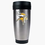 Minnesota Vikings 16 oz. Stainless Steel Travel Tumbler