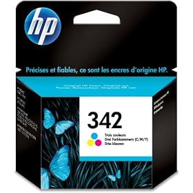 HP - 342 - Cartouche d'encre d'Origine - 1 x Couleur (Cyan / Magenta / Jaune) - 220 pages