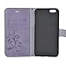 Cornmi design for iPhone 6 plus Case, Premium Vintage Flip Wallet Leather Magnetic Closure Cover Skin for iPhone 6 plus 5.5 inch with Card Slots, Cash Compartment and Wrist Strap (Purple)