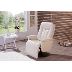 Pharao24 Fernsehsessel beige verstellbar WELL