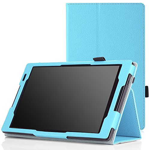 MoKo Lenovo Tab S8-50 Case - Slim Folding Cover Case for Lenovo Tab S8-50 8 inch Android 4.4 Tablet, Light BLUE