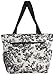 World Traveler French Toile Travel Tote Bag, Ivory and Black
